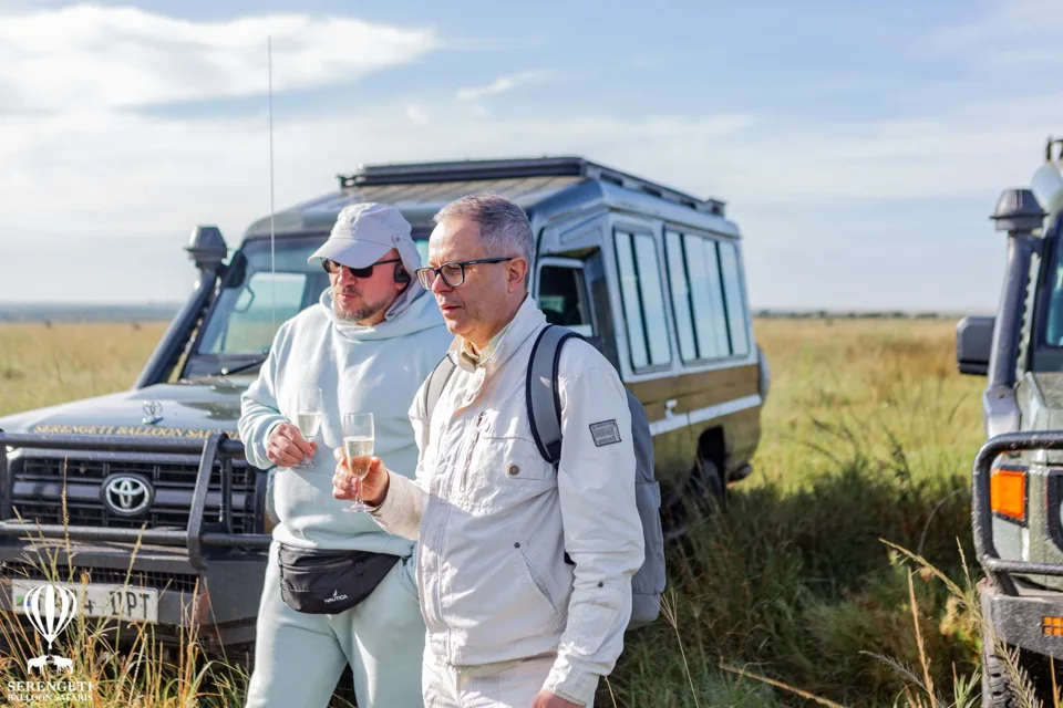 Visitors on a safari outing