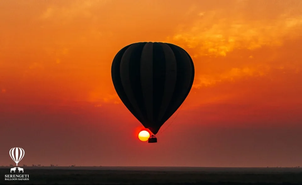 Hot-air balloon at sunset from our travel gallery